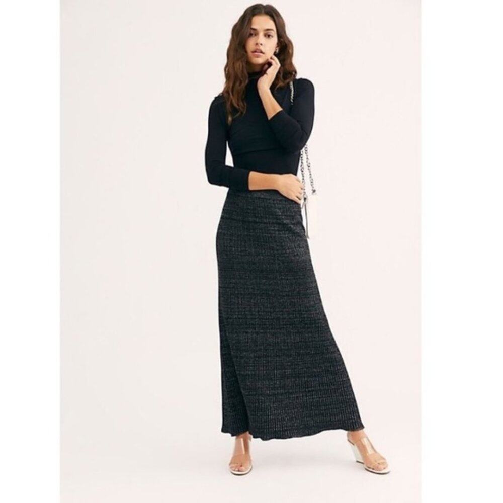 NWT Free People Shine Bright maxi skirt